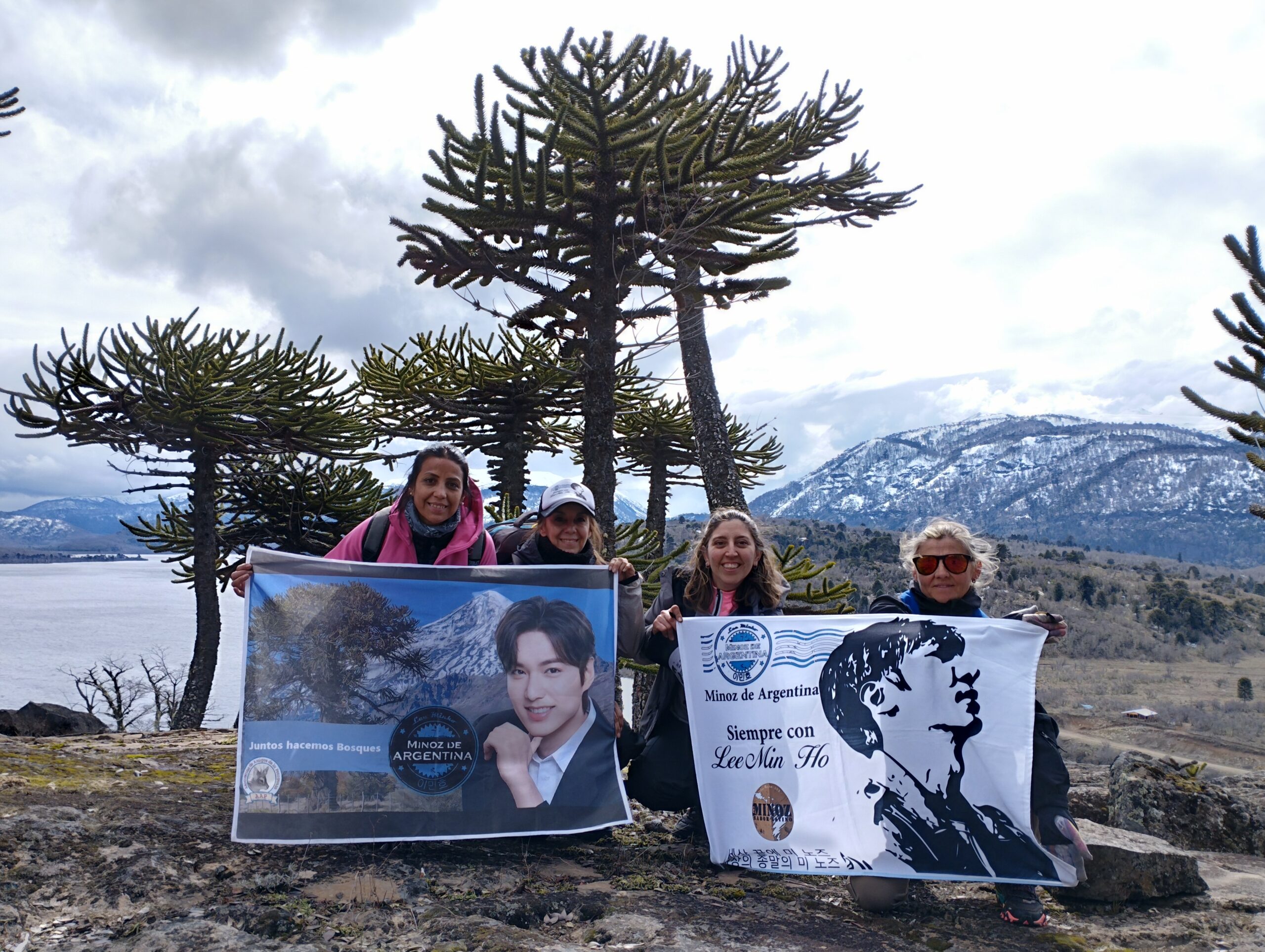 Minoz de Argentina plantando en las altas cumbres. (DÍA 4)